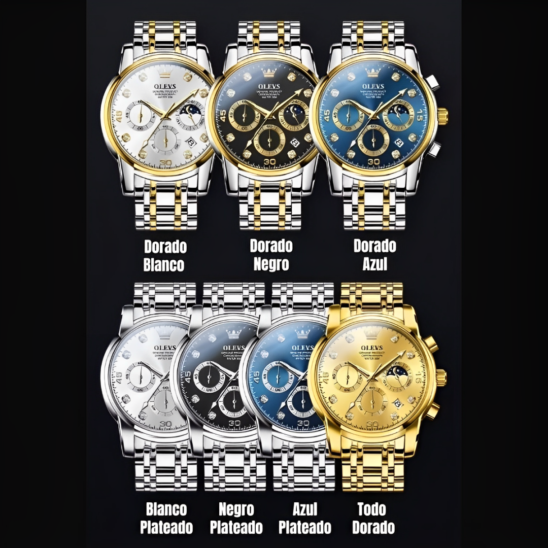 Reloj de Lujo Olevs - Elegancia y Precisión en Acero Inoxidable