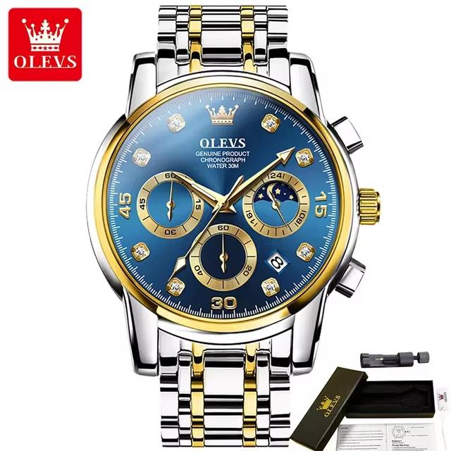 Reloj de Lujo Olevs - Elegancia y Precisión en Acero Inoxidable