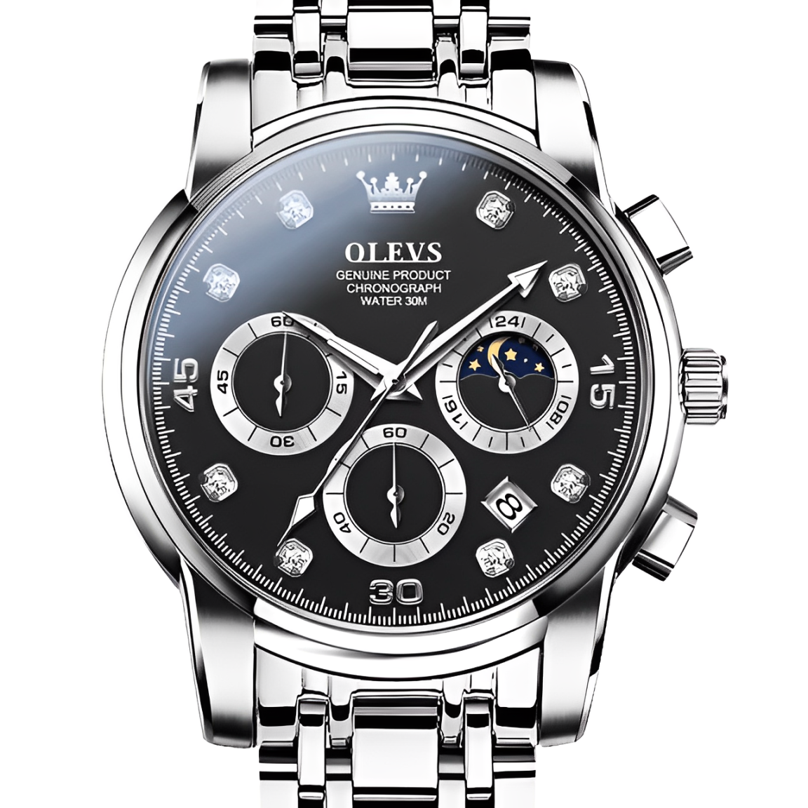 Reloj de Lujo Olevs - Elegancia y Precisión en Acero Inoxidable