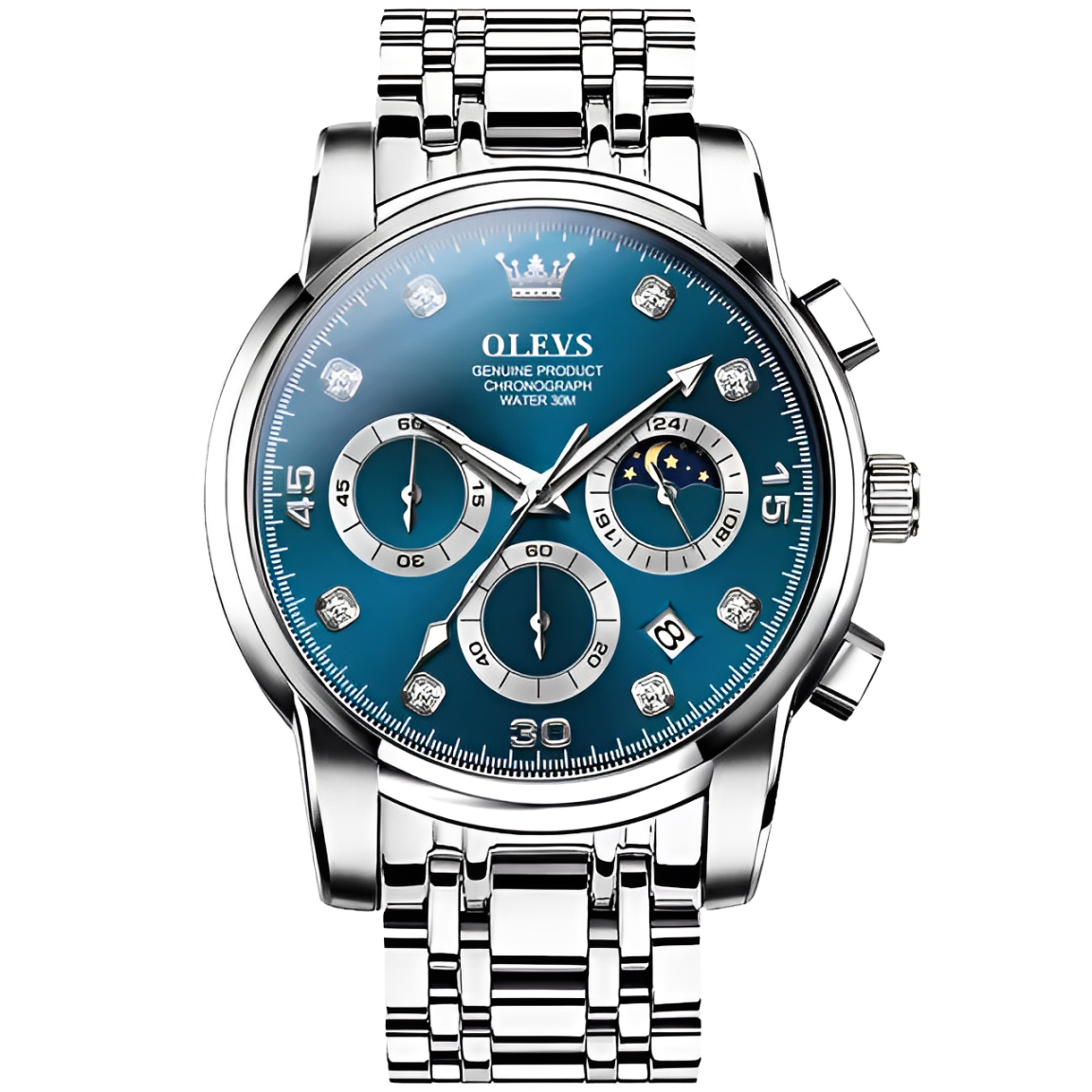 Reloj de Lujo Olevs - Elegancia y Precisión en Acero Inoxidable