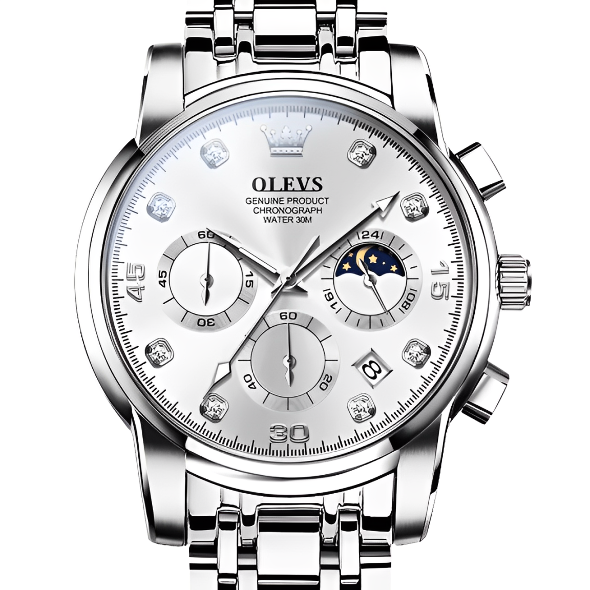 Reloj de Lujo Olevs - Elegancia y Precisión en Acero Inoxidable