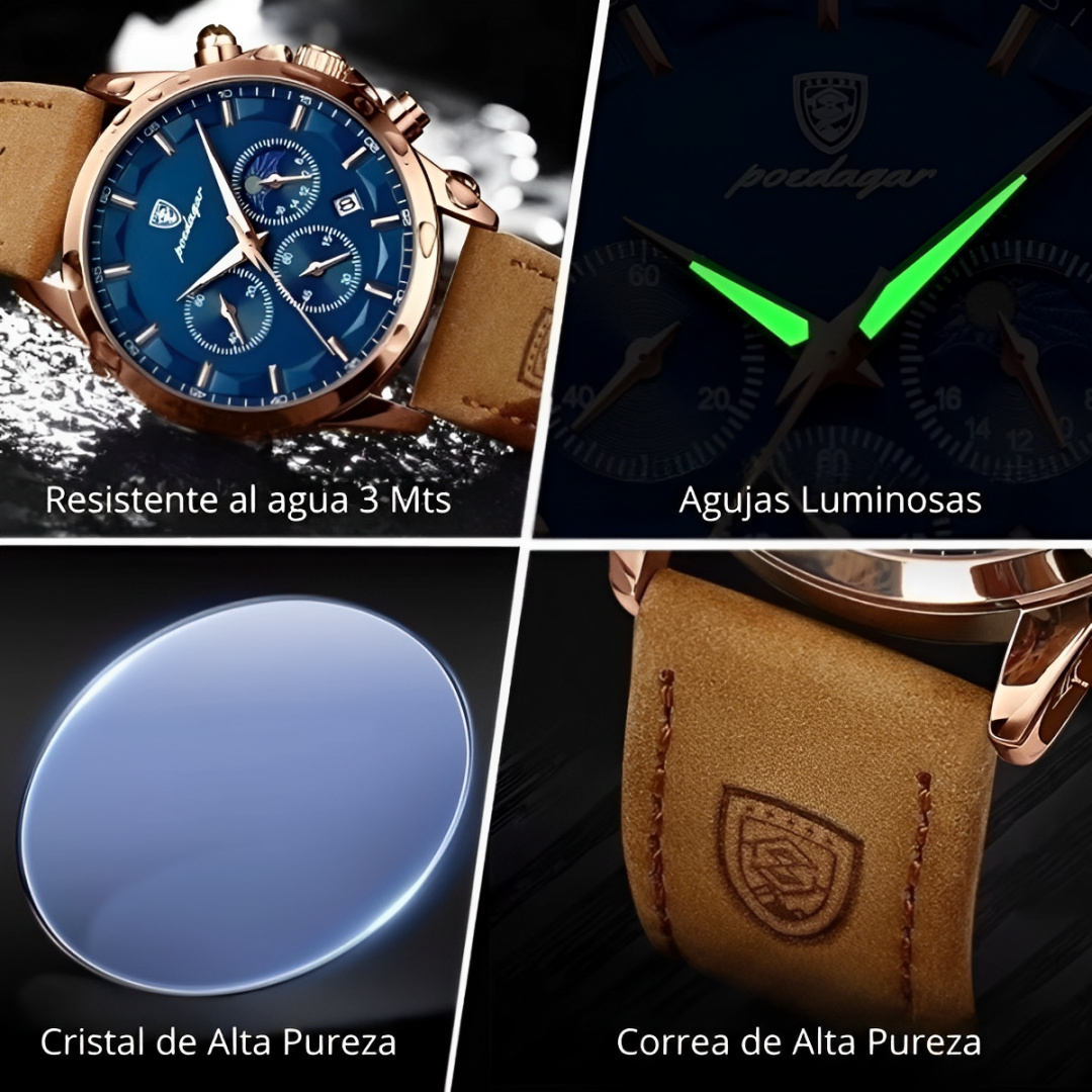 Reloj Deportivo de Cuero Poedagar